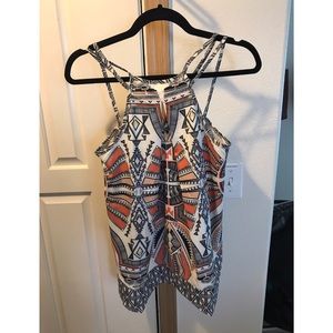 Aztec patterned tank